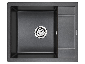 Кухонная мойка Paulmark FLUGEN 50-600 PM216050-BL 60х50 цвет черный